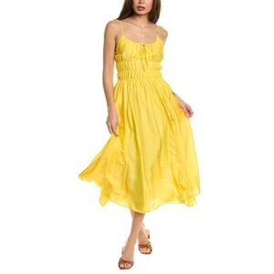 Joie Elena Silk-Blend Midi‎ Dress